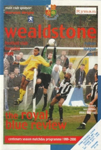 Wealdstone v Bognor Regis Town 11-Sep-1999