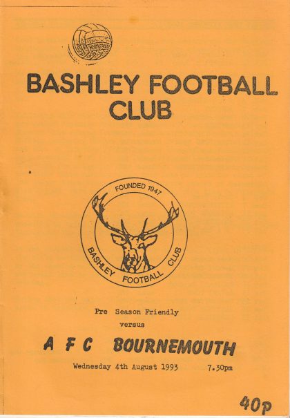 Bashley v AFC Bournemouth 04-Aug-1993