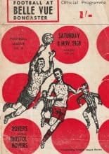 Doncaster Rovers v Bristol Rovers 08-Nov-1969