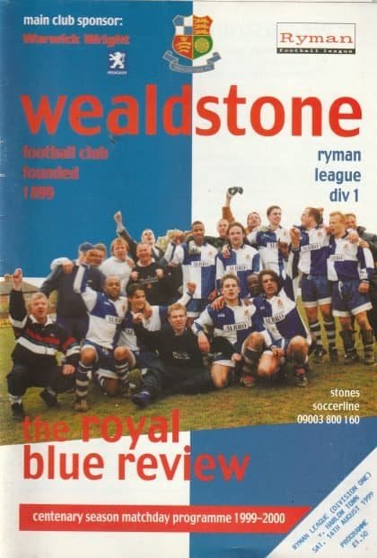 Wealdstone v Harlow Town 14-Aug-1999