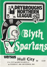 Blyth Spartans v Hull City 16-Dec-1980
