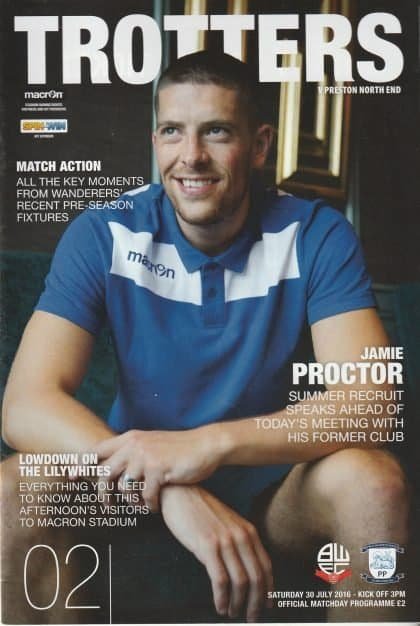 Bolton Wanderers v Preston North End 30-Jul-2016