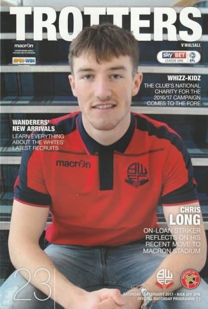 Bolton Wanderers v Walsall  11-Feb-2017