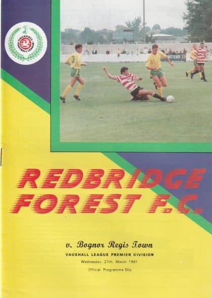 Redbridge Forest v Bognor Regis Town 27-Mar-1991