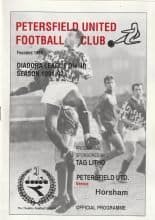 Petersfield United v Horsham 09-Nov-1991