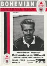 Bohemians Dublin v Millwall 31-Jul-1993