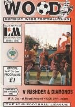 Boreham Wood v Rushden & Diamonds 16-Nov-1996