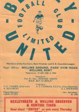Bexley United Reserves v Sheppey United Reserves 13-Dec-1967