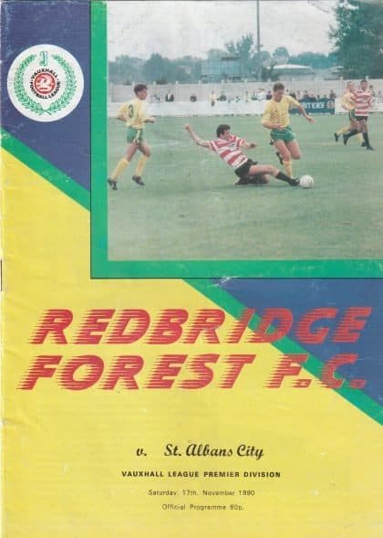 Redbridge Forest v St Albans City 17-Nov-1990
