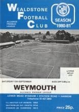 Wealdstone v Weymouth 13-Sep-1980