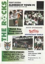 Bognor Regis Town v Aldershot Town 14-Feb-1998