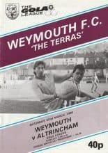 Weymouth v Altrincham 22-Mar-1986