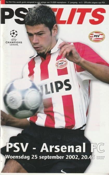 PSV Eindhoven v Arsenal 25-Sep-2002