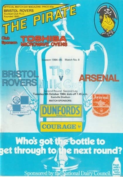 Bristol Rovers v Arsenal 09-Oct-1984