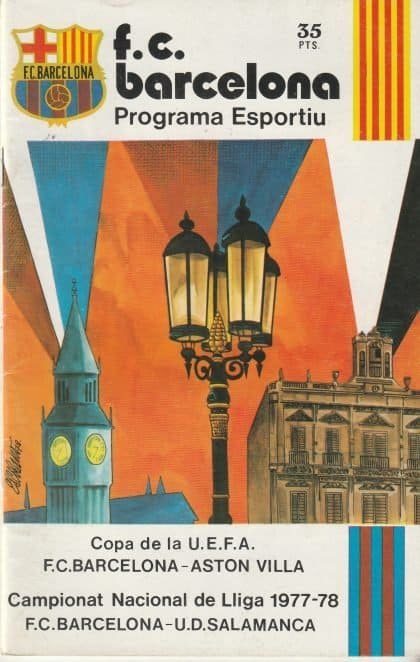 Barcelona v Aston Villa 15-Mar-1978
