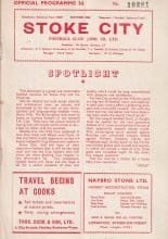 Stoke City v Aston Villa 04-Jan-1958