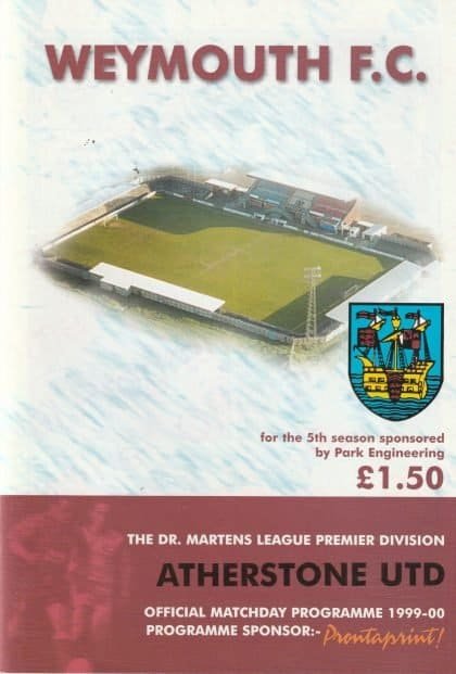 Weymouth v Atherstone United 12-Jan-2000