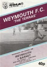 Weymouth v Barnet 26-Mar-1986
