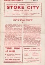 Stoke City v Barnsley 23-Nov-1957