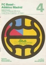 FC Basel v Atletico Madrid 17-Sep-1975