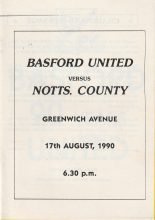 Basford United v Notts County 17-Aug-1990