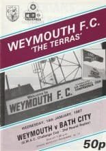 Weymouth v Bath City 14-Jan-1987