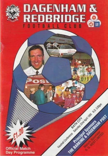 Dagenham & Redbridge v Bath City 22-Apr-1995