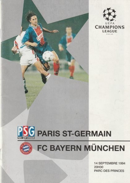 Paris St Germain v Bayern Munich 14-Sep-1994