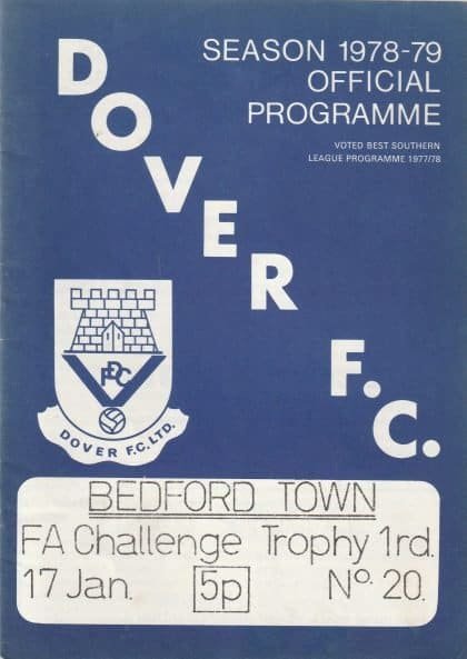 Dover v Bedford Town 17-Jan-1979