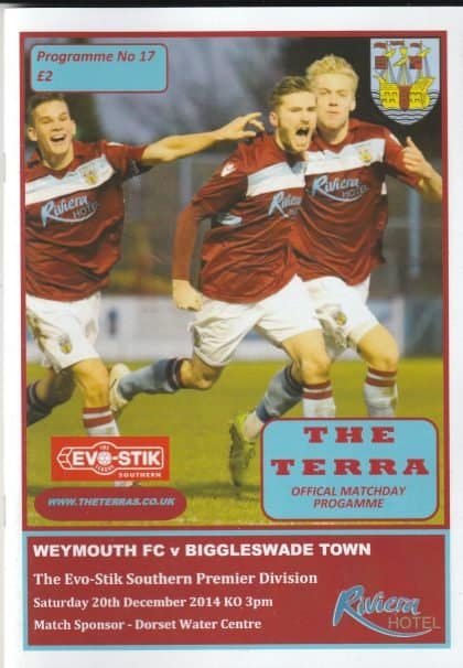 Weymouth v Biggleswade Town 20-Dec-2014