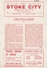 Stoke City v Blackburn Rovers 15-Mar-1958