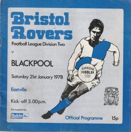 Bristol Rovers v Blackpool 21-Jan-1978