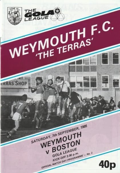 Weymouth v Boston United 07-Sep-1985