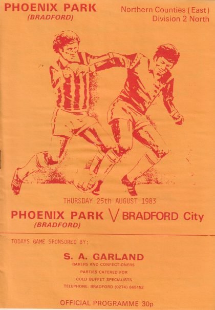 Phoenix Park (Bradford) v Bradford City 25-Aug-1983