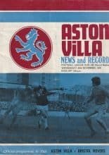 Aston Villa v Bristol Rovers 25-Nov-1970