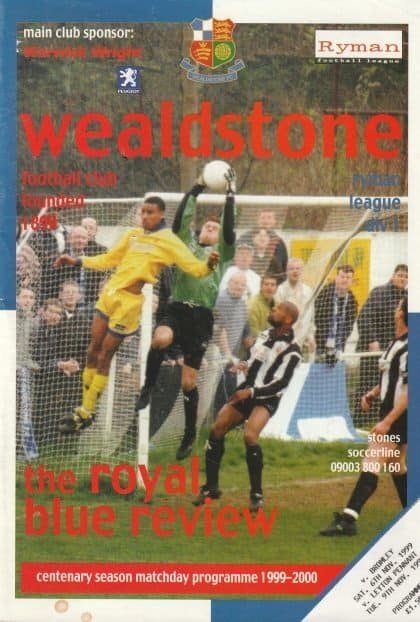Wealdstone v Leyton Pennant 09-Nov-1999