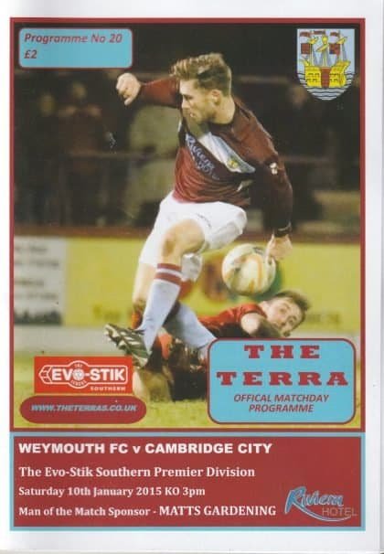 Weymouth v Cambridge City 10-Jan-2015