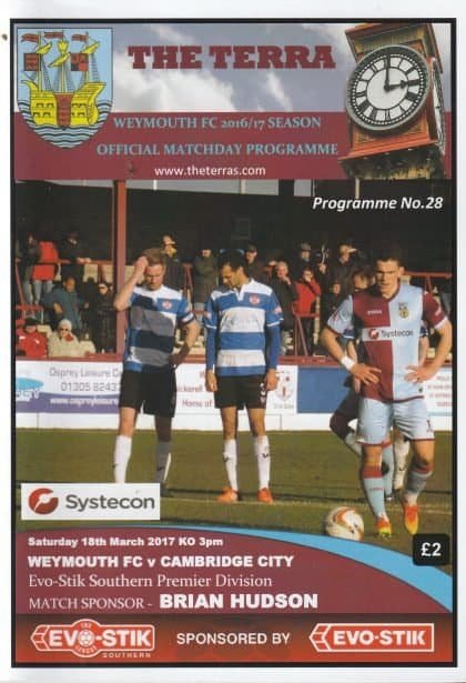 Weymouth v Cambridge City 18-Mar-2017