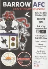 Barrow v Chester City  27-Oct-2001