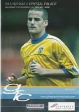 Gillingham v Crystal Palace 21-Nov-2001