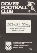 Dover v Crawley Town 10-Oct-1981