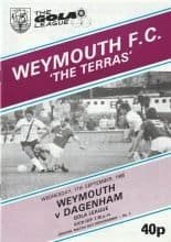 Weymouth v Dagenham 11-Sep-1985