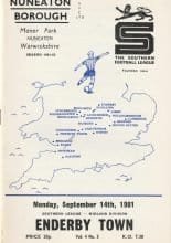 Nuneaton Borough v Enderby Town 14-Sep-1981