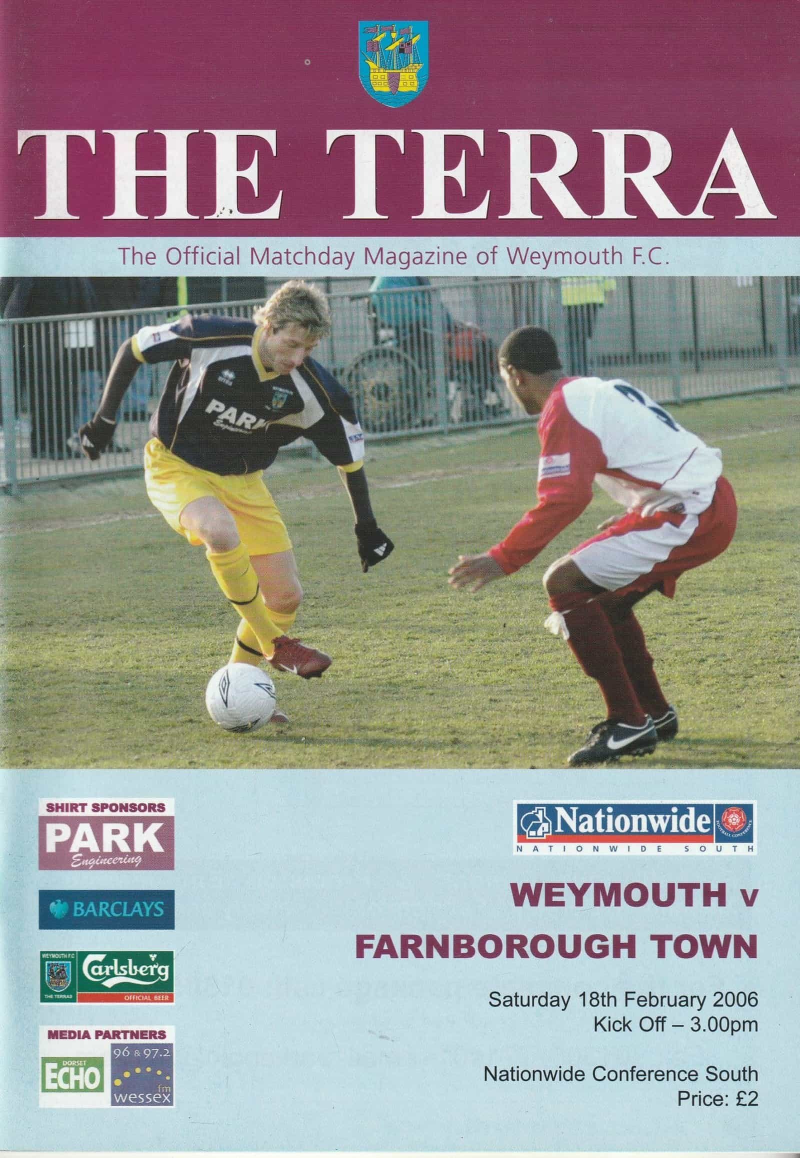 Weymouth v Farnborough Town 18-Feb-2006