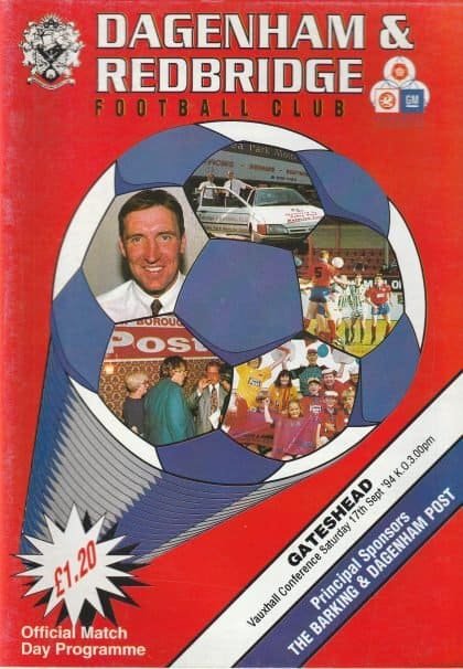 Dagenham & Redbridge v Gateshead 17-Sep-1994