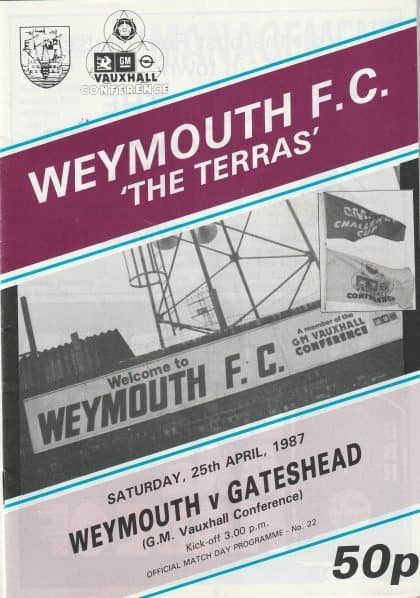 Weymouth v Gateshead 25-Apr-1987