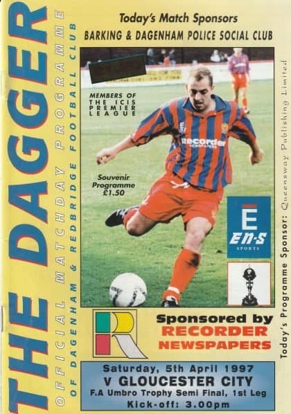 Dagenham & Redbridge v Gloucester City 05-Apr-1997