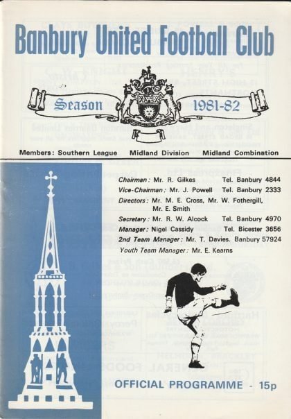 Banbury United v Gloucester City 06-Mar-1982