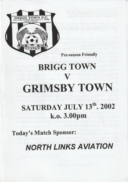 Brigg Town v Grimsby Town 13-Jul-2002