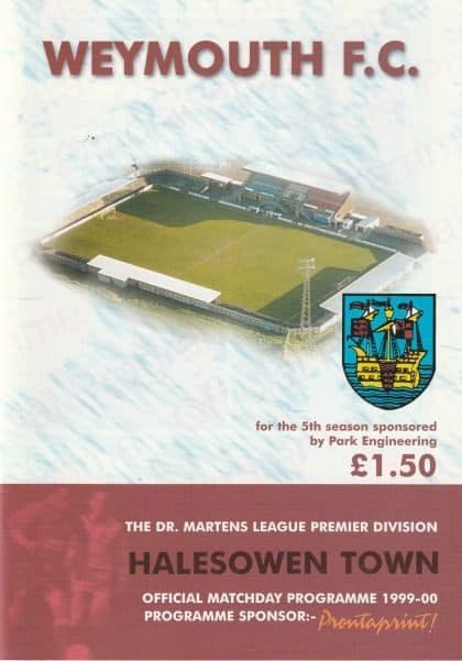 Weymouth v Halesowen Town 04-Dec-1999